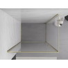 Mexen Exo-BR pohyblivá sprchová kabína 70 x 90 cm, priehľadná, zlatá - 8181-070-090-50-00