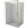 Mexen Exo-BR sklopná sprchová kabína 100 x 90 cm, transparentná, zlatá - 8181-100-090-50-00