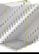 Mexen Exo sprchová kabína otváracia 80 x 95 cm, transparentná, zlatá - 8181-080-095-50-00