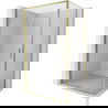 Mexen Exo sprchový kút s pántovým dverám 70 x 95 cm, transparentný, zlatý - 817-070-095-50-00