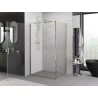 Mexen Exo sprchovací kút s otočnými dverami 75 x 100 cm, transparentný, zlatý - 817-075-100-50-00