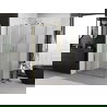 Mexen Exo skladací sprchový kút 100 x 70 cm, transparentný, zlatý - 816-100-070-50-00