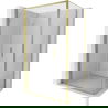Mexen Exo skladací sprchový kút 70 x 75 cm, transparentný, zlatý - 816-070-075-50-00