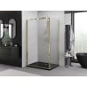 Mexen Exo skladací sprchovací kút 100 x 75 cm, transparentný, zlatý - 816-100-075-50-00