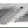 Mexen Exo skladacia sprchová kabína 90 x 90 cm, číra, zlatá - 816-090-090-50-00
