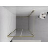 Mexen Exo-F skladacia sprchová kabína 95 x 95 cm, transparentná, zlatá - 816-095-095-50-00