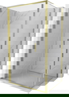 Mexen Exo skladací sprchový kút 100 x 95 cm, transparentný, zlatý - 816-100-095-50-00