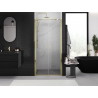 Mexen Exo-B Duo dvojité sprchové dvere otváracie 70 cm, transparentné, zlaté - 814-070-000-50-00