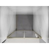 Mexen Exo-B Duo dvojité sprchové dvere otváracie 70 cm, transparentné, zlaté - 814-070-000-50-00