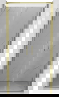 Mexen Exo dvojité sprchové dvere s otváraním 80 cm, transparentné, zlaté - 814-080-000-50-00