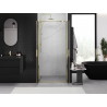 Mexen Exo-B Duo dvojité sprchové dvere 80 cm, priehľadné, zlaté - 814-080-000-50-00