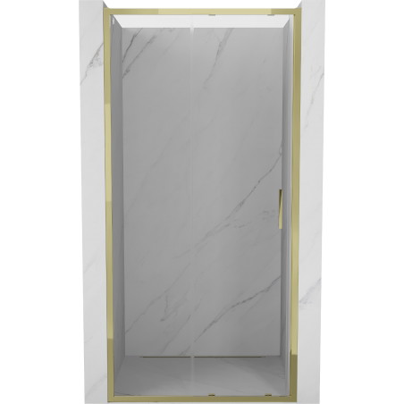 Mexen Exo-S posuvné sprchové dvere 115 cm, transparentné, zlaté - 8151-115-000-50-00