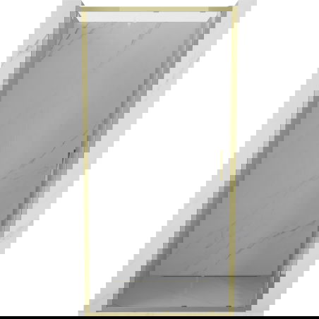 Mexen Exo sprchové dvere posuvné 115 cm, transparentné, zlaté - 8151-115-000-50-00