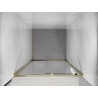 Mexen Exo-S posuvné sprchové dvere 115 cm, transparentné, zlaté - 8151-115-000-50-00