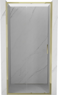 Mexen Exo-S posuvné sprchové dvere 120 cm, transparentné, zlaté - 8151-120-000-50-00