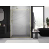 Mexen Exo-S posuvné sprchové dvere 135 cm, priehľadné, zlaté - 8151-135-000-50-00