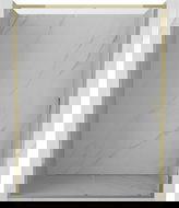 Mexen Exo sprchové dvere posuvné 135 cm, priehľadné, zlaté - 8151-135-000-50-00