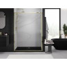 Mexen Exo-S posuvné sprchové dvere 155 cm, priehľadné, zlaté - 8151-155-000-50-00