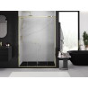 Mexen Exo-S Duo dvojité posuvné sprchové dvere 140 cm, priehľadné, zlaté - 8152-140-000-50-00