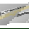 Mexen Exo dvojité posuvné sprchové dvere 140 cm, transparentné, zlaté - 8152-140-000-50-00