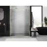 Mexen Exo-S Duo dvojité posuvné sprchové dvere 150 cm, priehľadné, zlaté - 8152-150-000-50-00