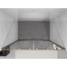 Mexen Exo-S Duo dvojité posuvné sprchové dvere 150 cm, priehľadné, zlaté - 8152-150-000-50-00