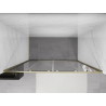 Mexen Exo-S Duo dvojité posuvné sprchové dvere 190 cm, priehľadné, zlaté - 8152-190-000-50-00