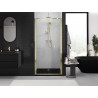 Mexen Exo-F skladacie sprchove dvere 65 cm, priehľadné, zlaté - 816-065-000-50-00