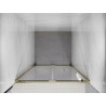 Mexen Exo-F skladacie sprchove dvere 65 cm, priehľadné, zlaté - 816-065-000-50-00