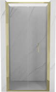 Mexen Exo-F skladacie sprchové dvere 80 cm, transparentné, zlaté - 816-080-000-50-00