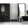 Mexen Exo-B dvere sprchové sklopné 70 cm, priehľadné, zlaté - 817-070-000-50-00