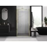Mexen Exo sprchové dvere výklopné 75 cm, transparentné, zlaté - 817-075-000-50-00