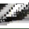 Mexen Exo sprchové dvere výklopné 75 cm, transparentné, zlaté - 817-075-000-50-00