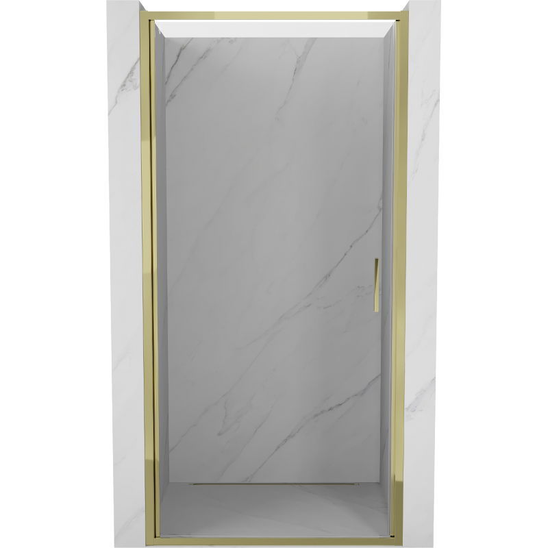 Mexen Exo sprchové dvere otočné 100 cm, transparentné, zlaté - 817-100-000-50-00