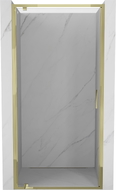 Mexen Exo-BR sprchové dvere otvárateľné 65 cm, transparentné, zlaté - 8181-065-000-50-00