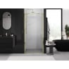 Mexen Exo sprchové dvere otvárateľné 65 cm, transparentné, zlaté - 8181-065-000-50-00