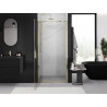 Mexen Exo-BR sprchové dvere otvárateľné 65 cm, transparentné, zlaté - 8181-065-000-50-00