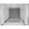 Mexen Exo-BR sprchové dvere otočné 70 cm, transparentné, zlaté - 8181-070-000-50-00