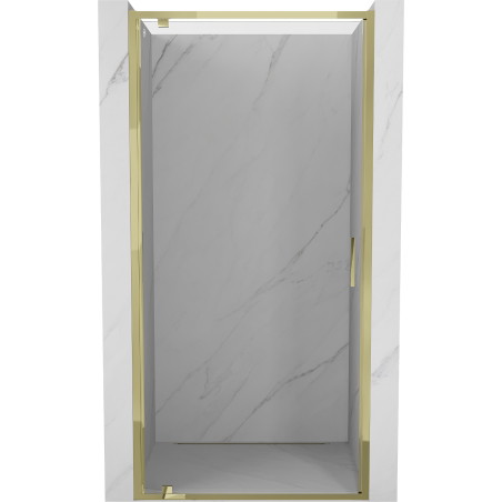 Mexen Exo-BR sprchové dvere otvárateľné 75 cm, transparentné, zlaté - 8181-075-000-50-00