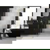 Mexen Exo sprchové dvere výklopné 80 cm, transparentné, zlaté - 8181-080-000-50-00