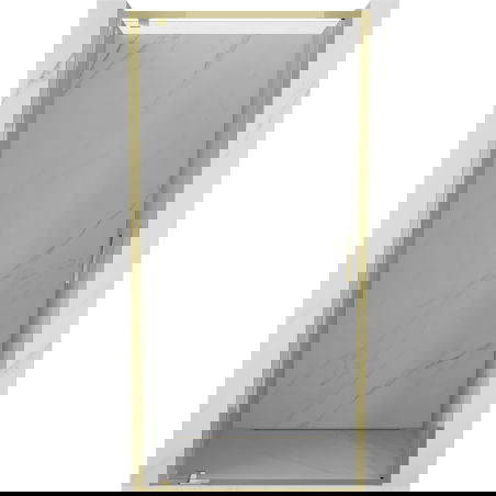 Mexen Exo sprchové dvere výklopné 85 cm, transparentné, zlaté - 8181-085-000-50-00