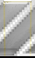 Mexen Exo sprchové dvere výkyvné 100 cm, transparentné, zlaté - 8181-100-000-50-00