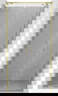 Mexen Exo dvojité sprchové dvere výkyvné 70 cm, transparentné, zlaté - 8182-070-000-50-00
