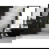Mexen Exo dvojité sprchové dvere výkyvné 70 cm, transparentné, zlaté - 8182-070-000-50-00
