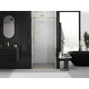 Mexen Exo-BR Duo dvojité sprchové dvere 80 cm, priehľadné, zlaté - 8182-080-000-50-00