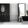 Mexen Exo-BR Duo dvojité otváravé sprchové dvere 100 cm, transparentné, zlaté - 8182-100-000-50-00