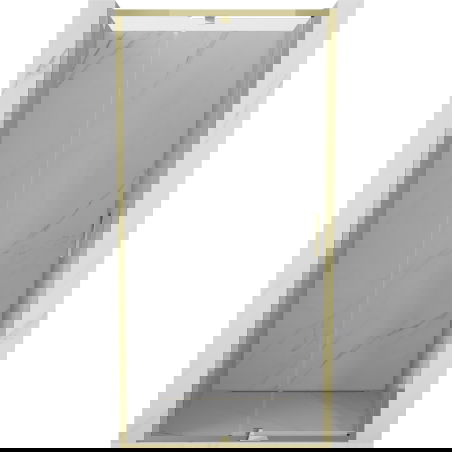 Mexen Exo sprchové dvere otváravé 90 cm, transparentné, zlaté - 819-090-000-50-00