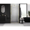 Mexen Exo-R sprchové dvere výkyvné 95 cm, transparentné, zlaté - 819-095-000-50-00