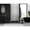 Mexen Exo-R sprchové dvere s otočnými 120 cm, transparentné, zlaté - 819-120-000-50-00