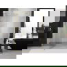 Mexen Exo sprchové dvere otvárateľné 130 cm, transparentné, zlaté - 819-130-000-50-00